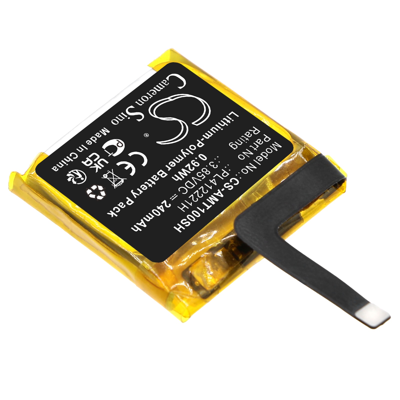 Batteri til smartklokke for Amazfit GTS, C17, GTS 1S osv.