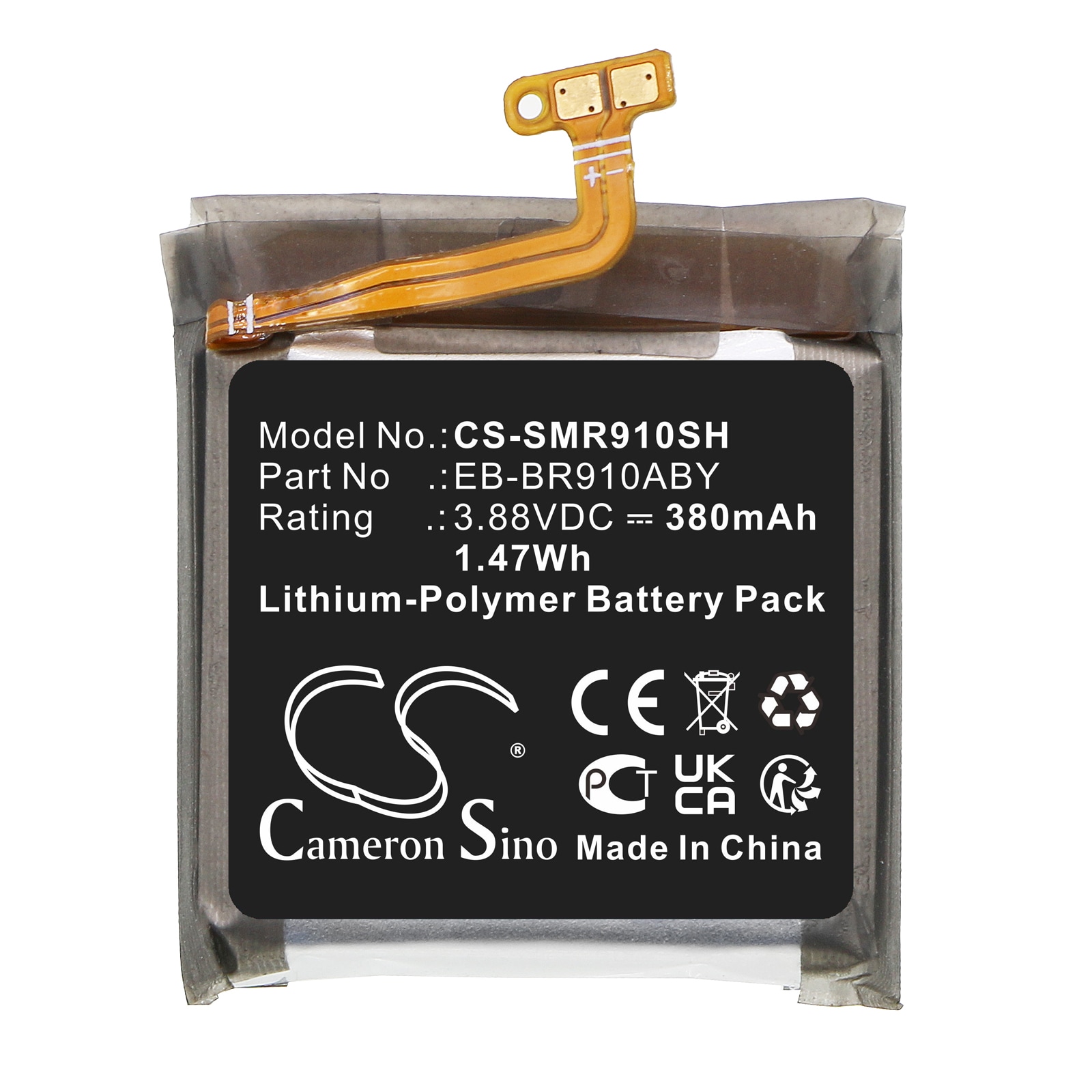 Batteri til smartklokke for Samsung Watch 5 44mm, SM-R915U, SM-R910 og andre.