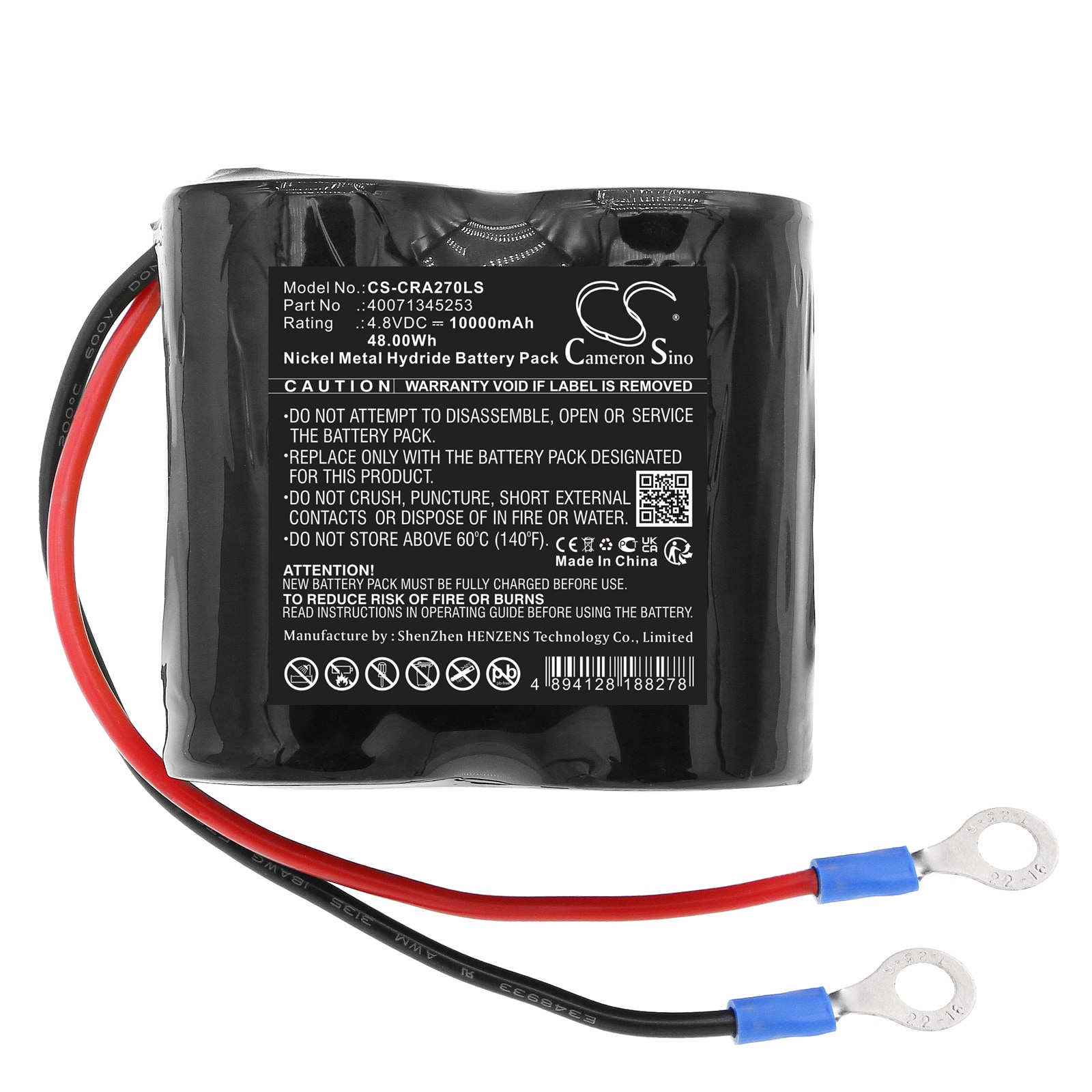 Batteri for LED-lys til CEAG W270, W276, håndlampe SEB5.4L osv.