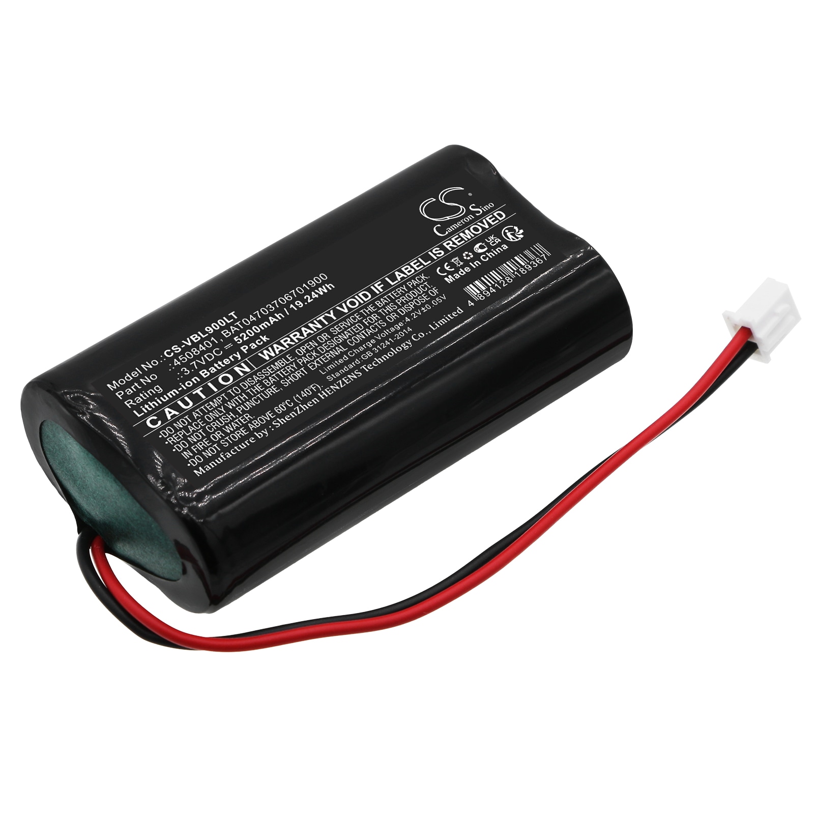 Batteri til bærbar Led-bordlampe for Zafferano Dama, Dama Pro, Ofelia etc.