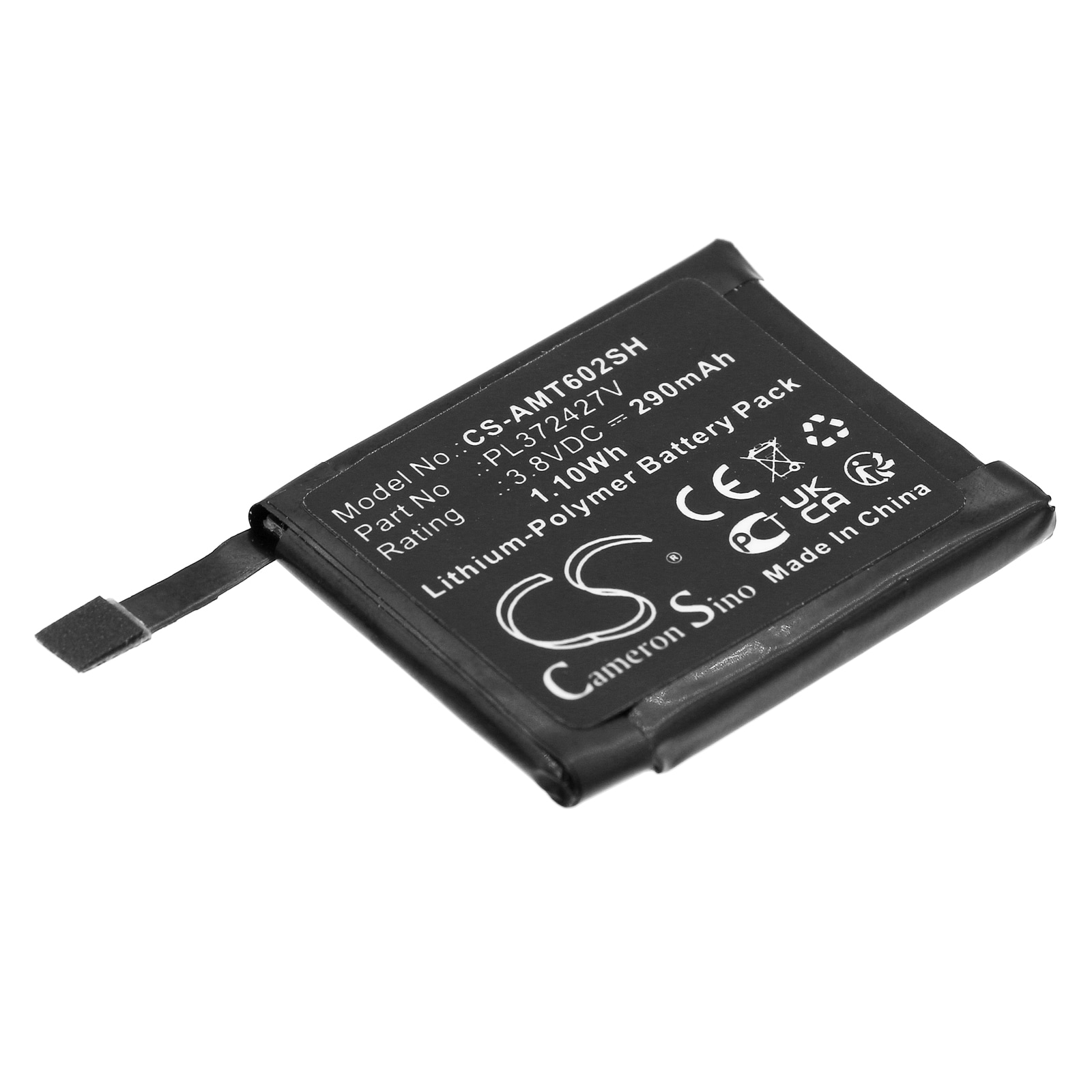 Batteri til smartklokke for Amazfit Pace, A1612, A1602