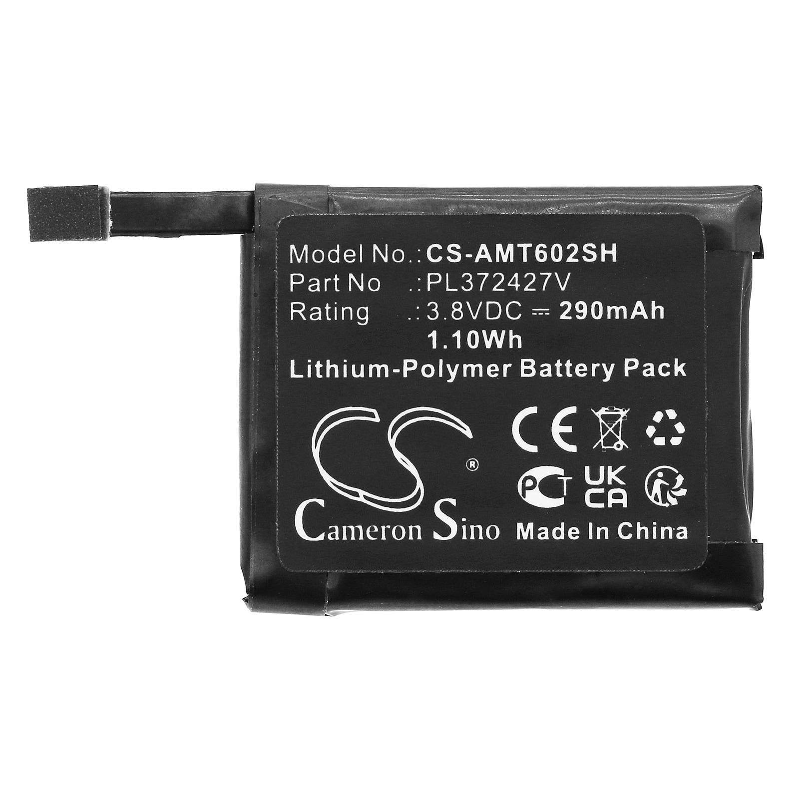 Batteri til smartklokke for Amazfit Pace, A1612, A1602