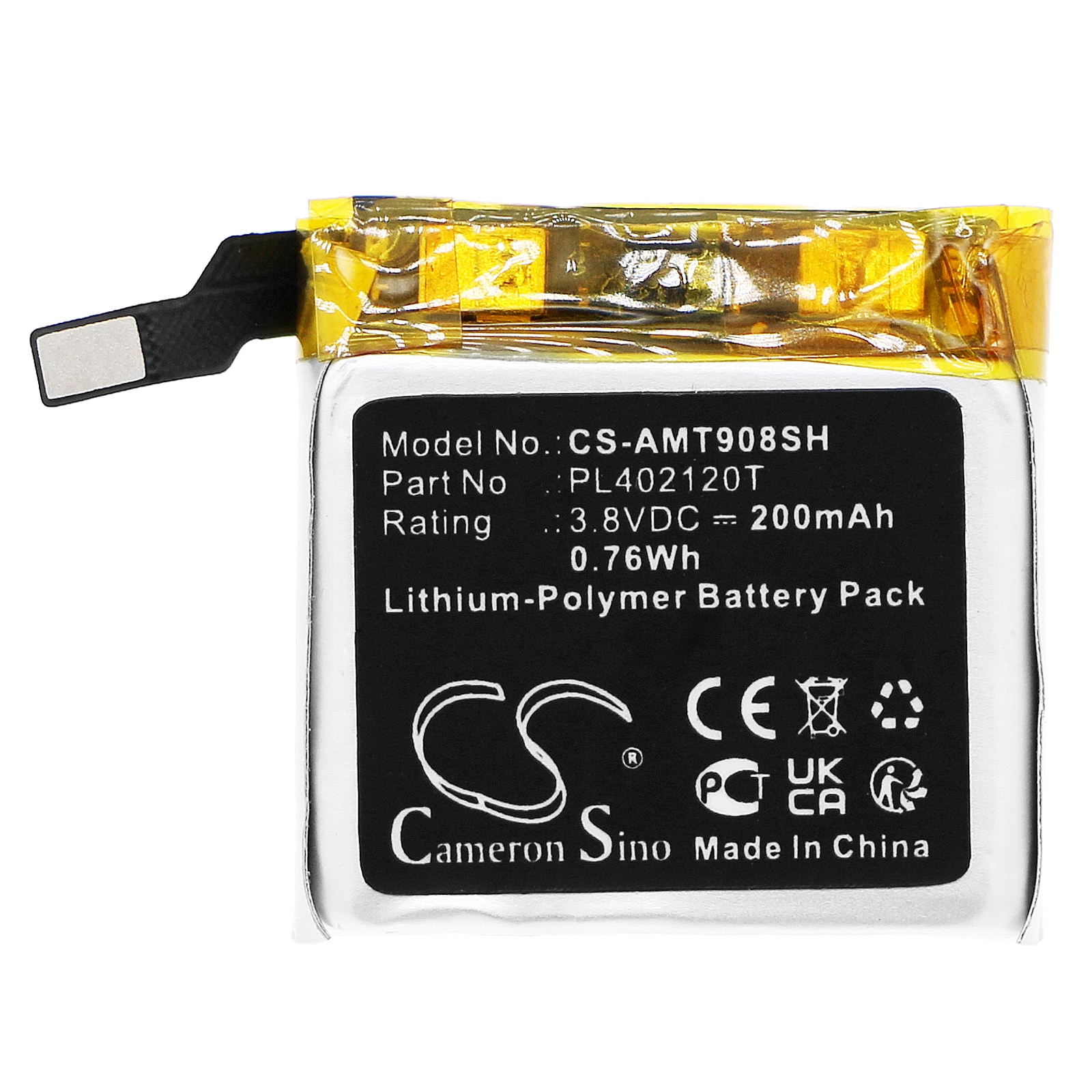 Batteri til smartklokke for Amazfit ARES, A1908