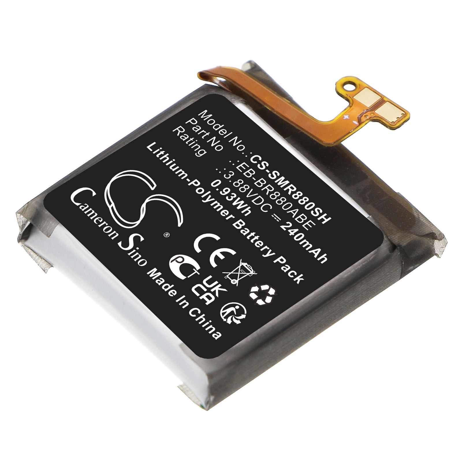 Batteri for smartklokke for Samsung SM-R880, SM-R880N, Galaxy Watch 4 40mm og andre.
