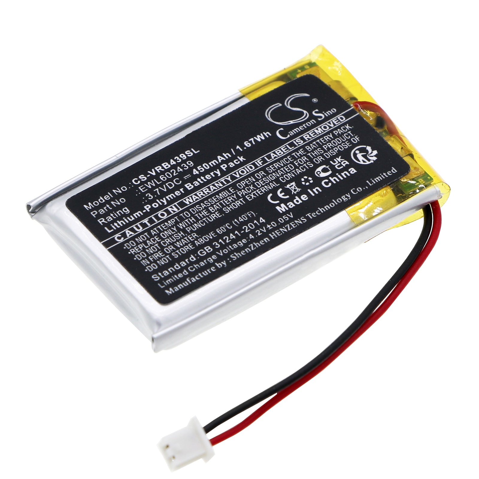 Airsoft-pistolbatteri for Virtue OLED-kretskort