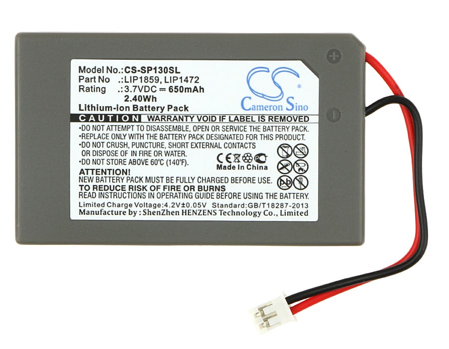 Batteri til Sony PS3 SIXAXIS – 650 mAh Kompatibelt Li-ion Erstatningsbatteri LIP1859