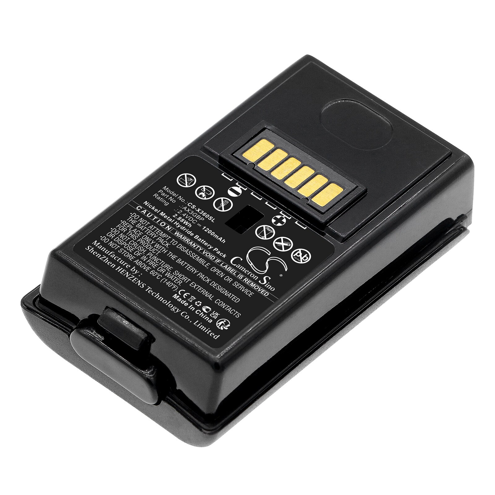 Batteri for spillkonsoll for Microsoft Xbox X360