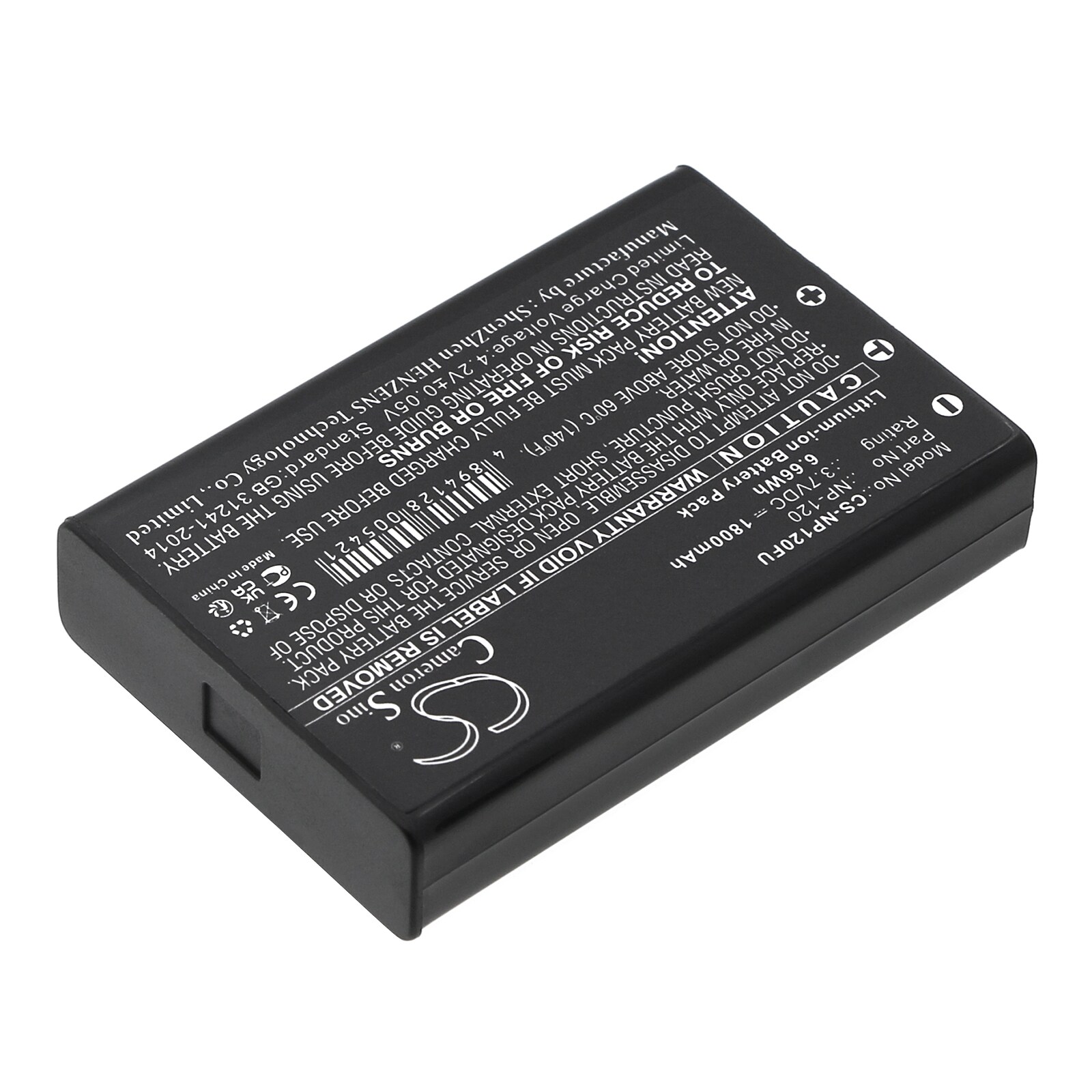 Batteri til kamera for RICOH Caplio 300G, Caplio 400G wide, Caplio 500G osv.