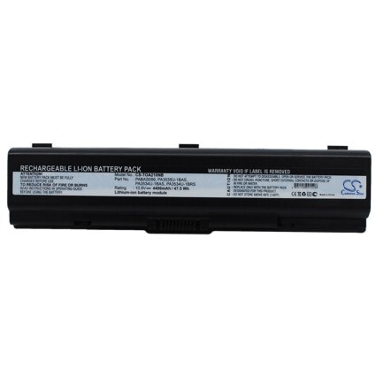 Batteri til bærbar PC for Toshiba Satellite L300-19N, Satellite A300-1DB og andre.