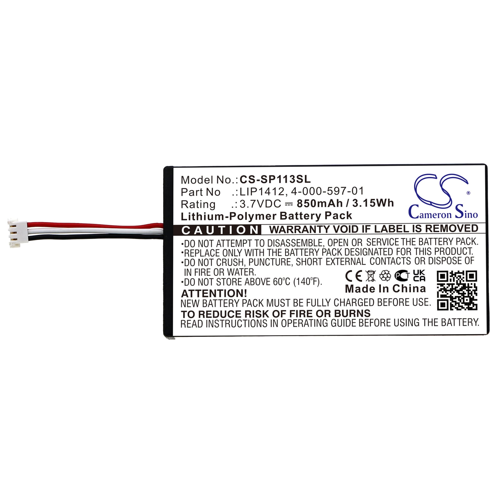 Batteri til spillkonsoll for Sony PSP GO, PSP-NA1006, PSP-N100