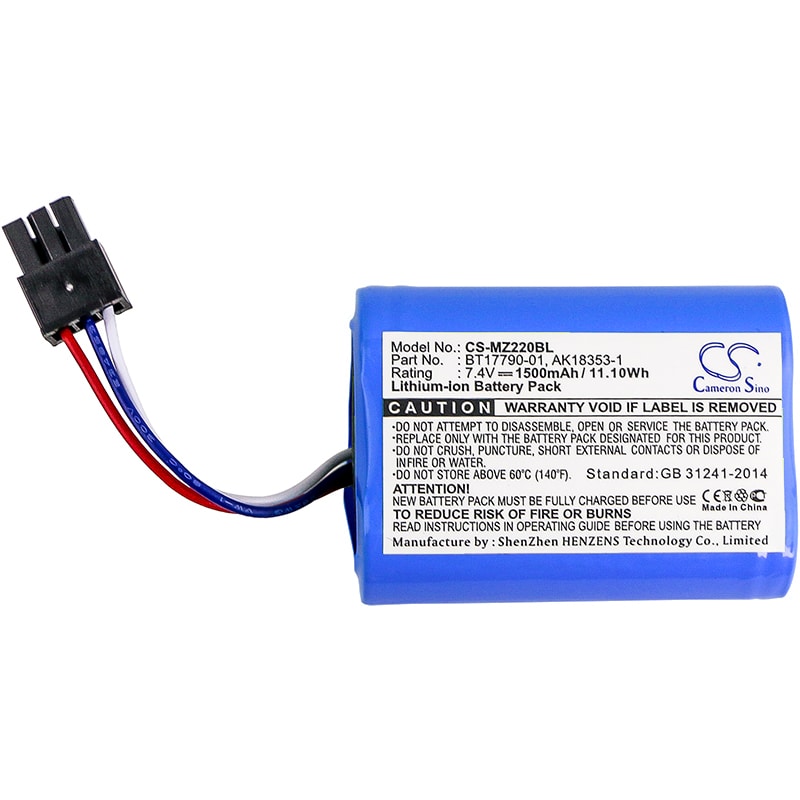 Bærbart skriverbatteri for Zebra IMZ320, MZ220, MZ320 og andre.