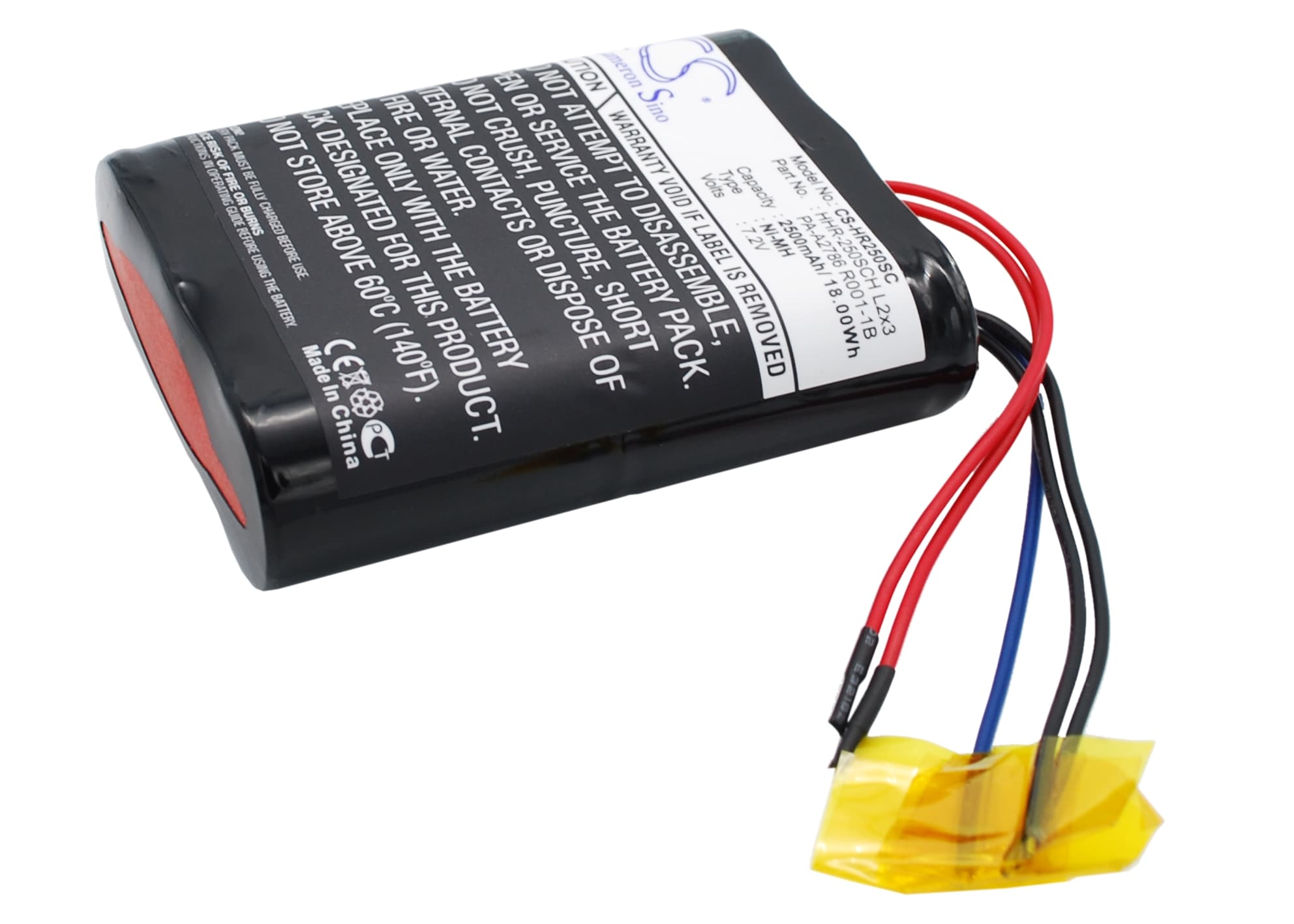 Batteri for kjøretøy for Panasonic HHR-250SCH L2x3, PA-A2786 R001-1B