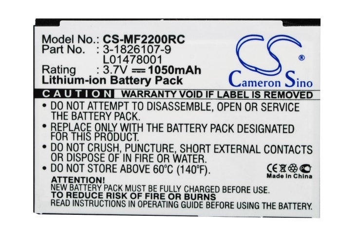 Batteri for hotspot for Novatel Wireless MiFi2200