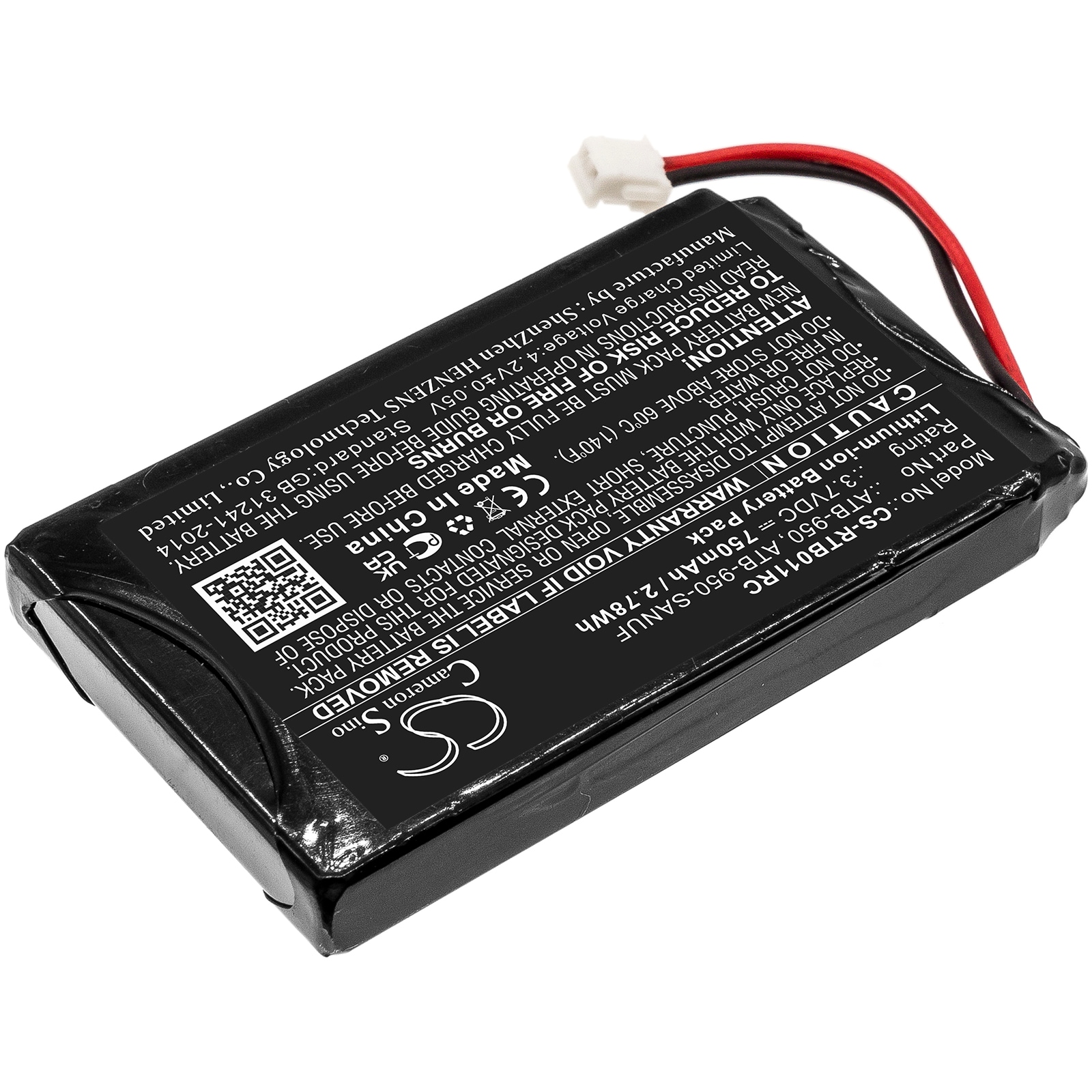 Batteri for fjernkontroll for RTI T1, T1B, T2 osv.