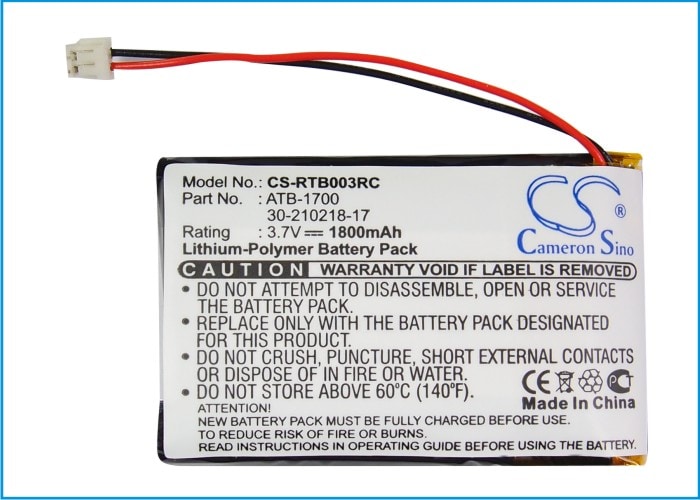 Batteri til fjernkontroll for RTI T3V, T3-V, T3-V+