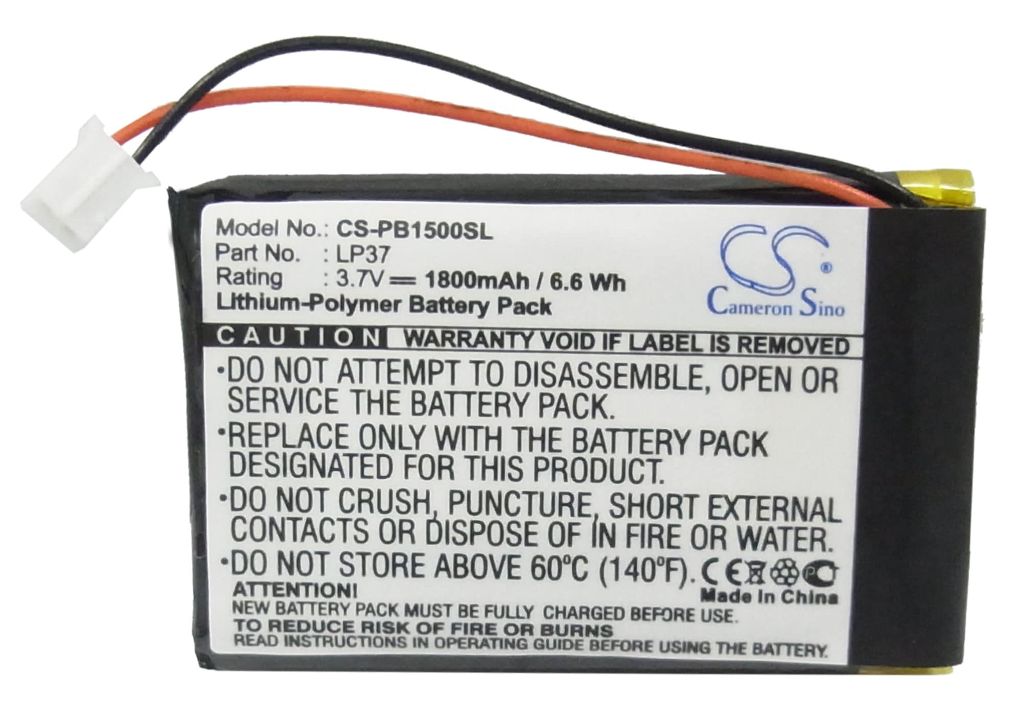 Batteri til DAB Digital for Pure Digital Pocket DAB1500, TalkSport, Pocketdab 1500