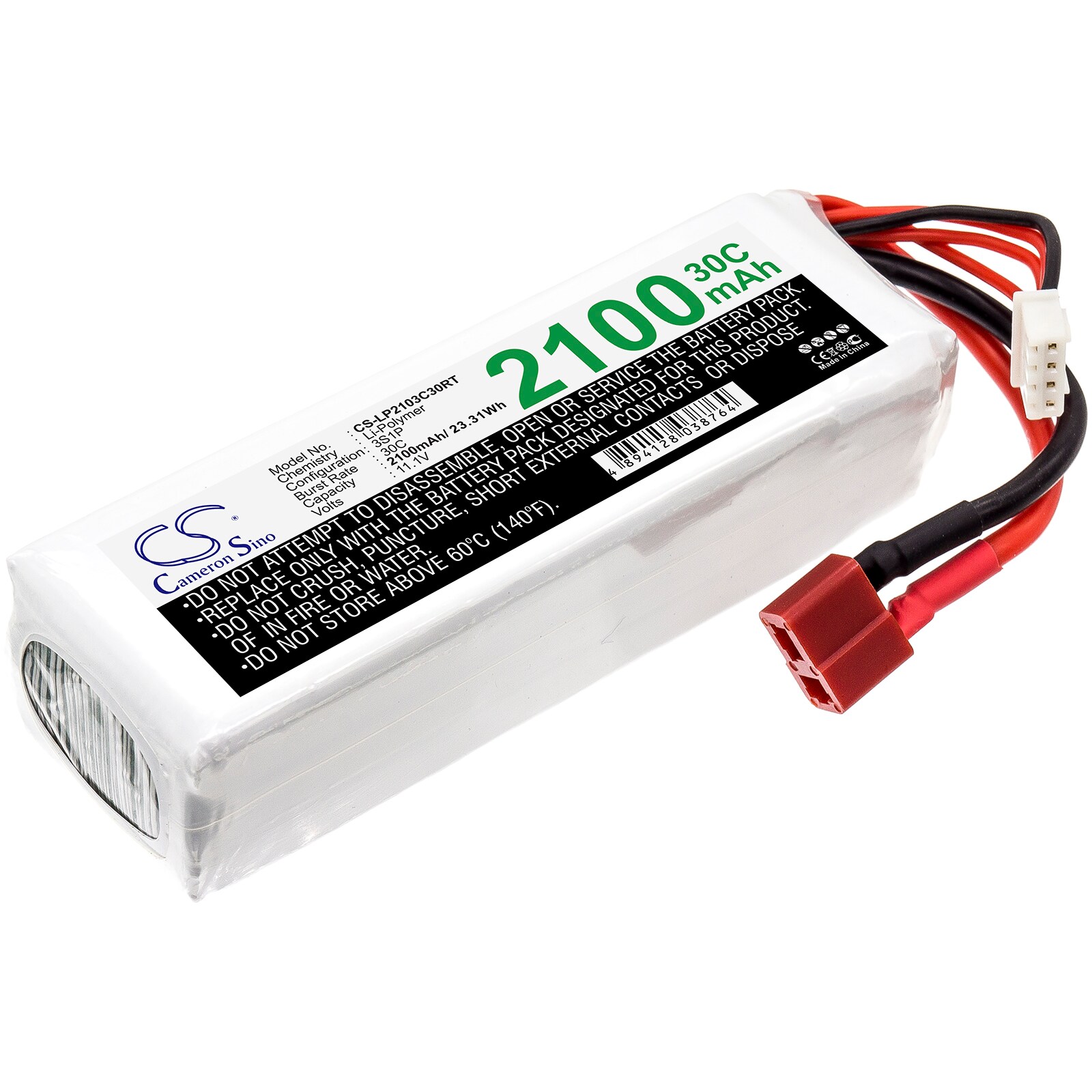 Batteri til tankbil for RC CS-LP2103C30RT