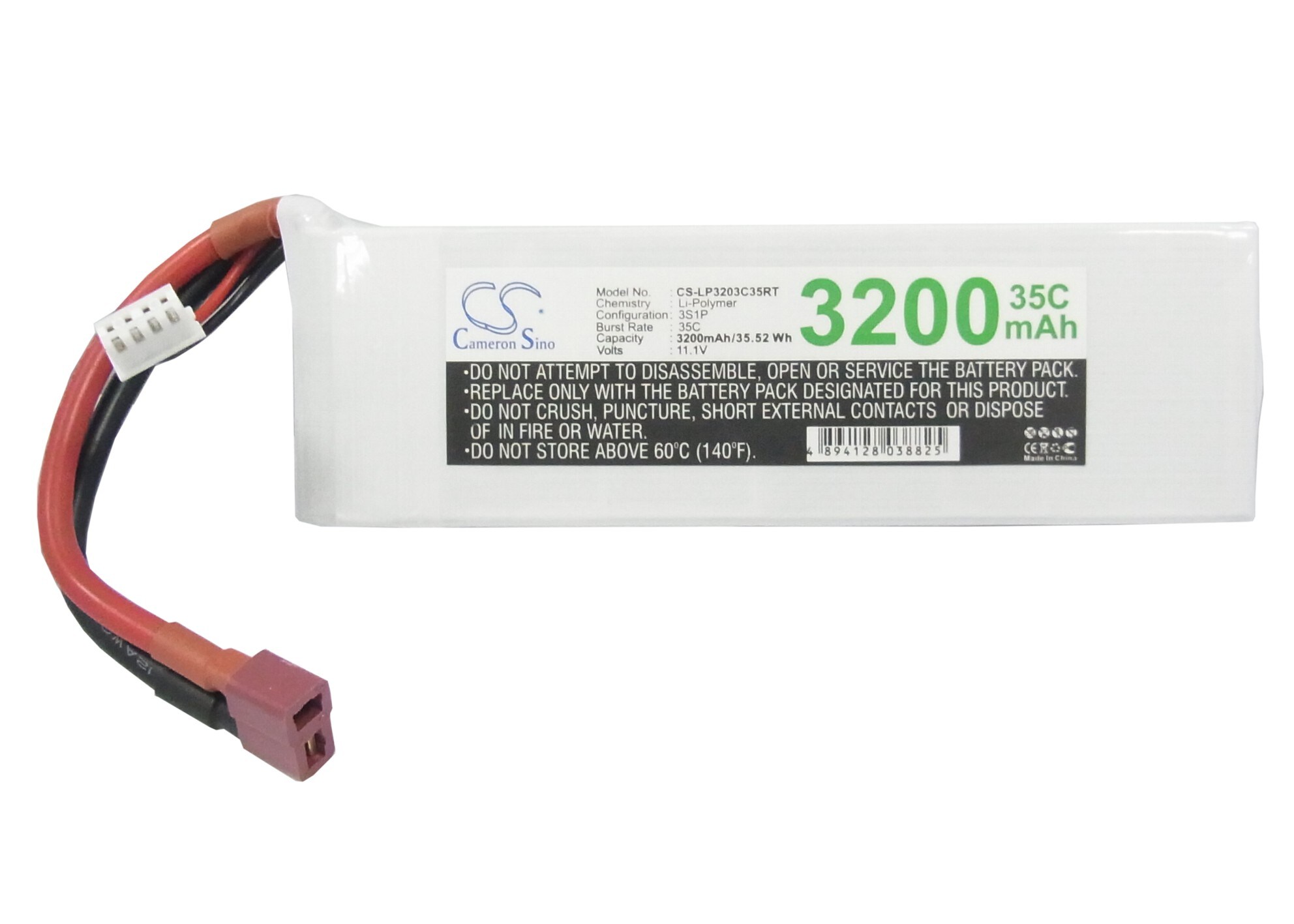 Batteri til tankbil for RC CS-LP3203C35RT