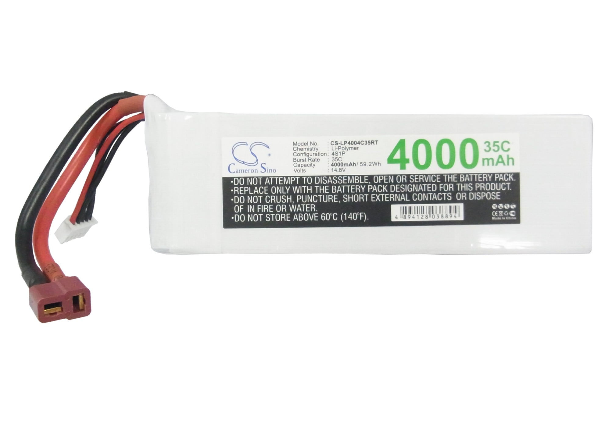 Batteri til biler for RC CS-LP4004C35RT