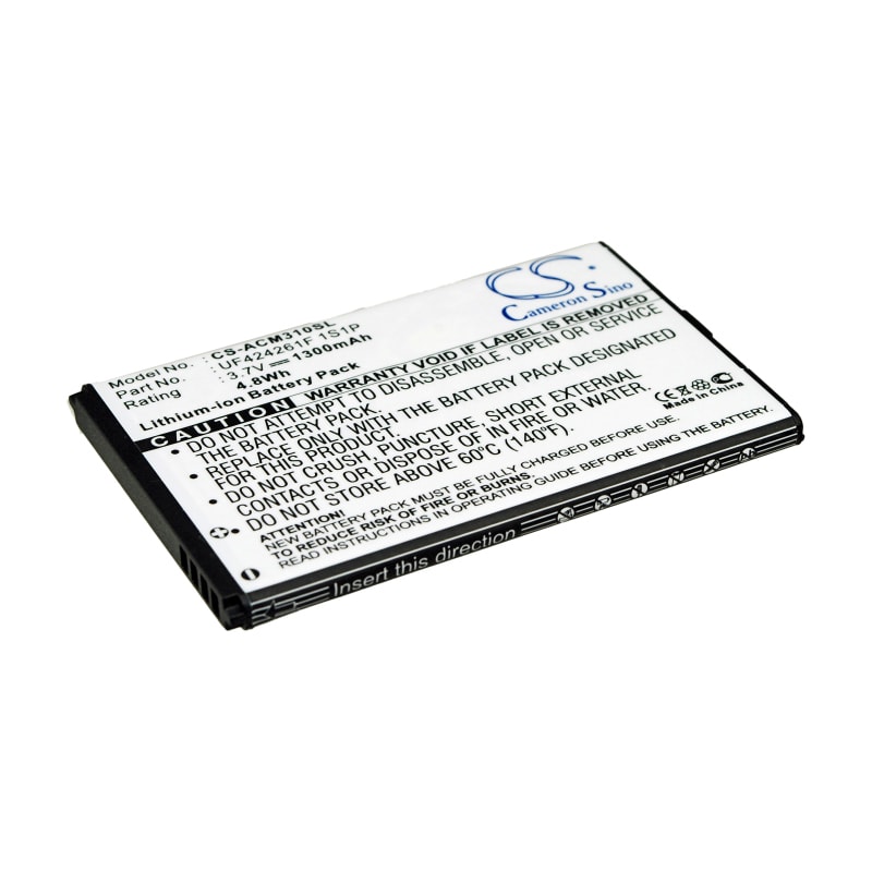 Batteri for Pocket PC, PDA for Acer Allegro, M310, W4