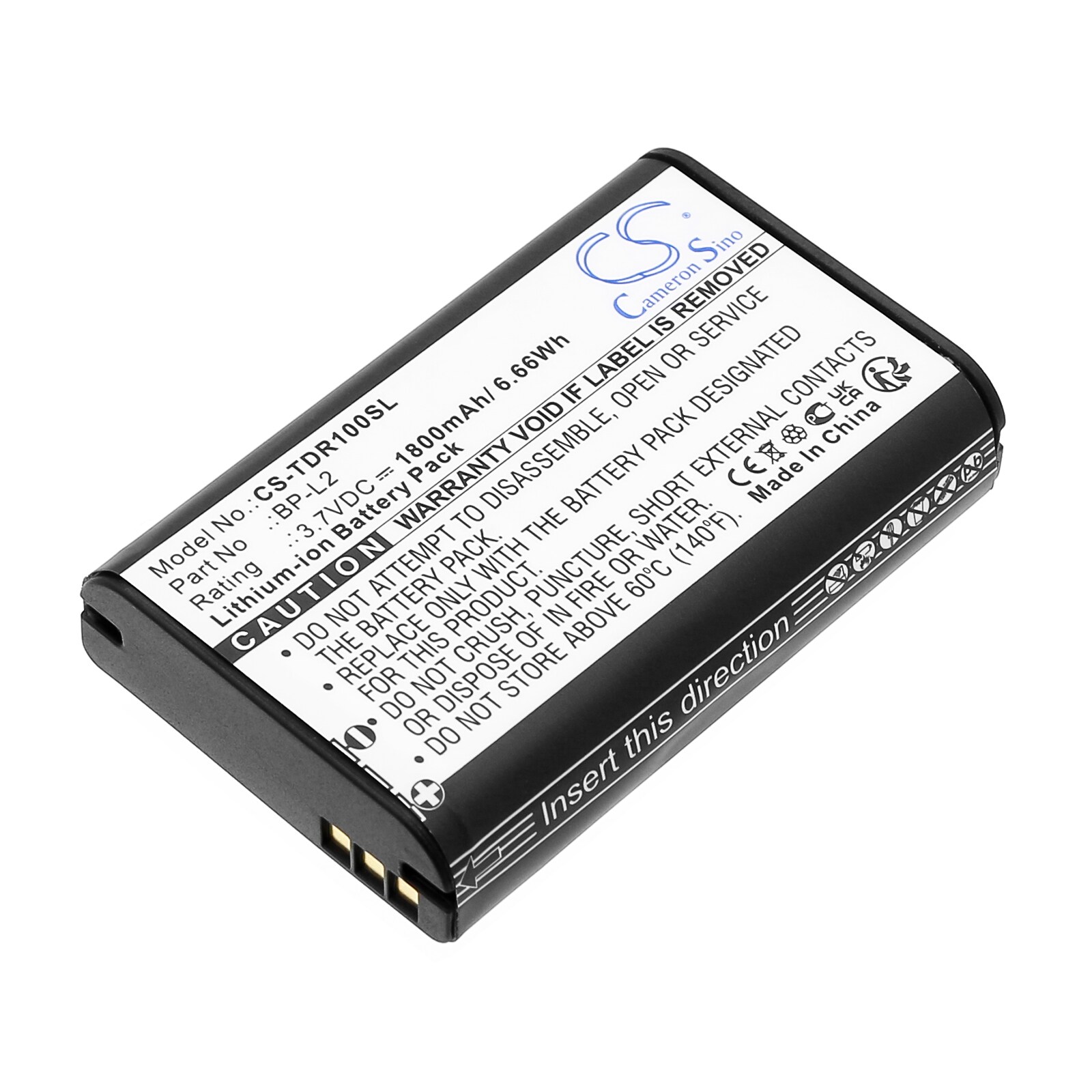 Batteri for opptaker til Tascam DR-1, GT-R1