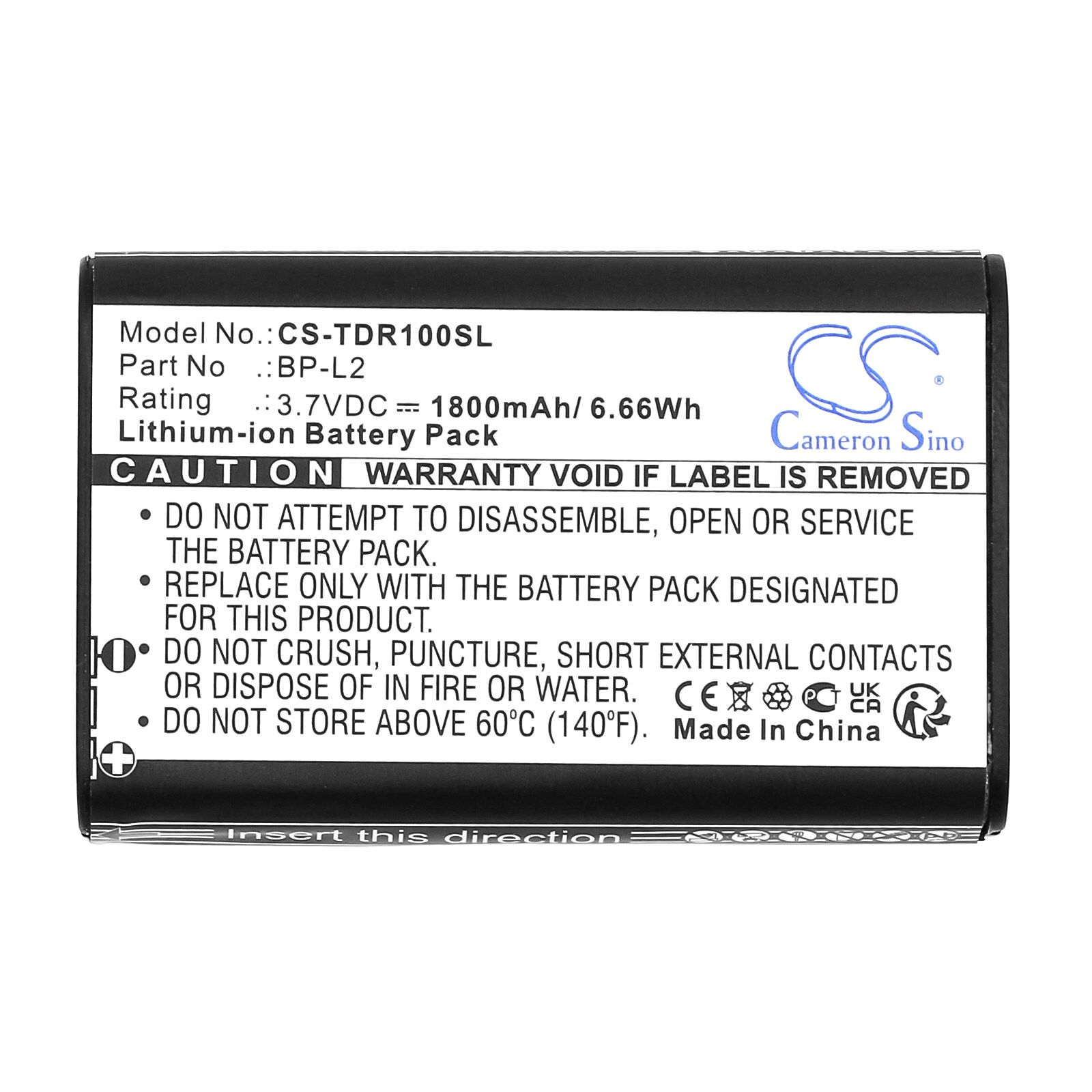 Batteri for opptaker til Tascam DR-1, GT-R1
