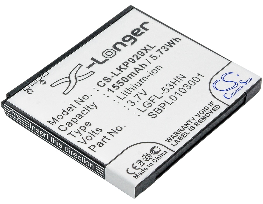 Batteri for SmartPhone, Mobil for LG P990, Optimus 2X, Optimus Speed og andre.