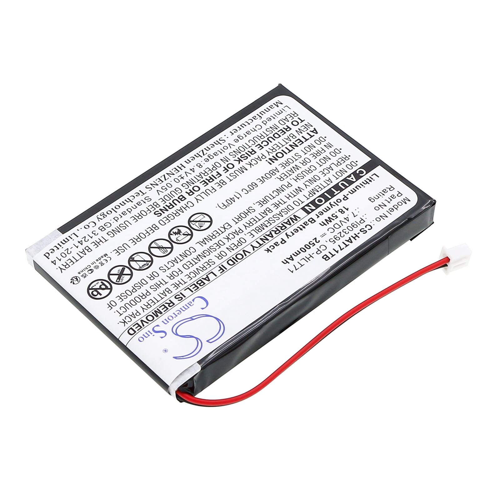 Batteri for DVB-T til Haier 805-01-NL, HERLT71, HLT71 og andre.