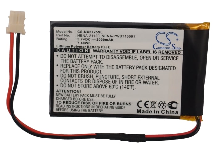 Batteri for lagring til Nexto DI ND2700, DI ND 2725, ND2325 og andre