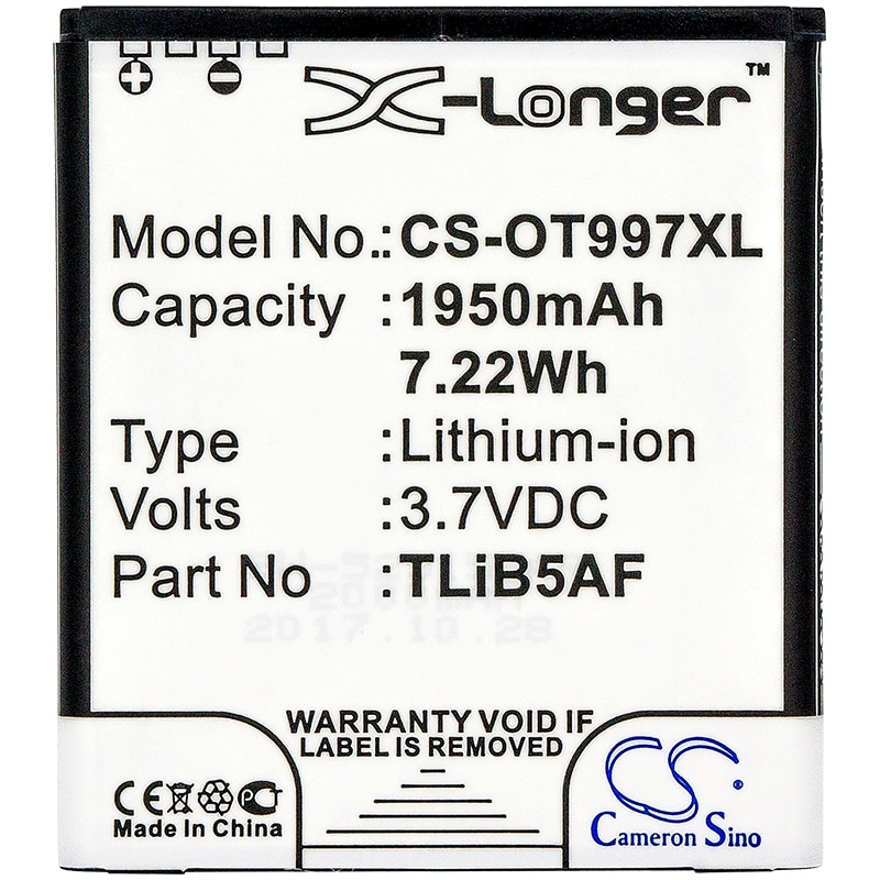 Batteri for Hotspot for Alcatel OT-5035, OT-5035D, One Touch 5035 og andre.