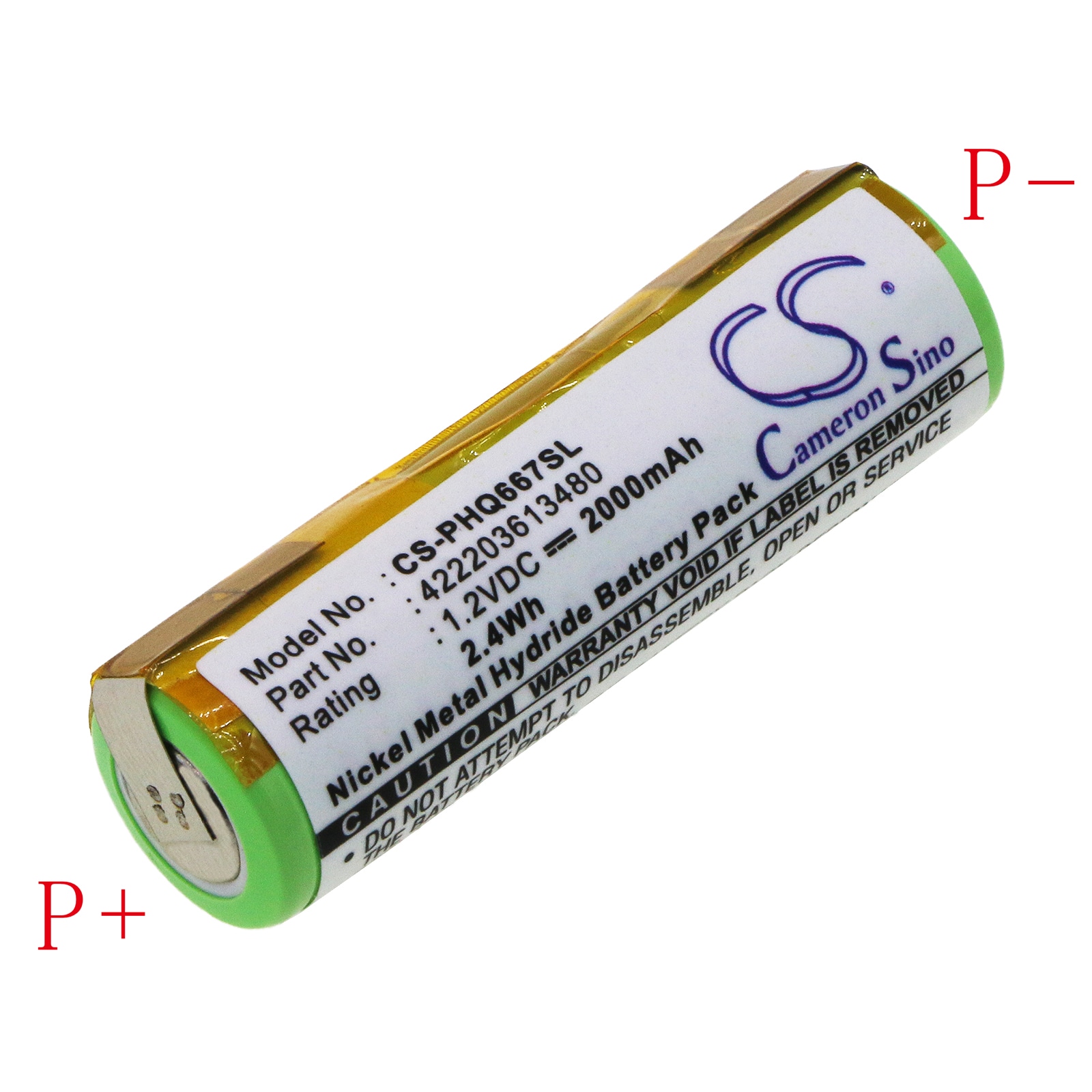 Batteri til barbermaskin for Norelco T900, T960 Auch HQG265, HQG 265