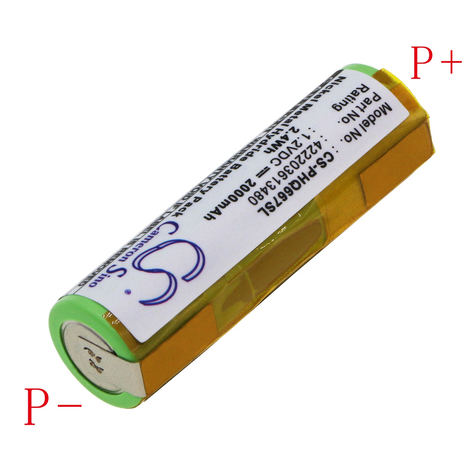 Batteri til barbermaskin for Norelco T900, T960 Auch HQG265, HQG 265