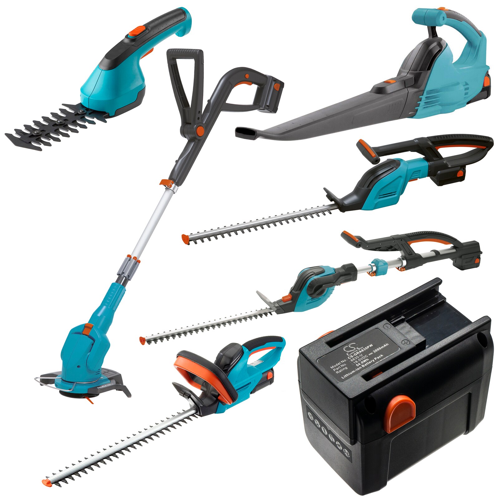 Batteri til hageredskaper for Gardena 8841, 8840, AccuCut Li 400 og andre.