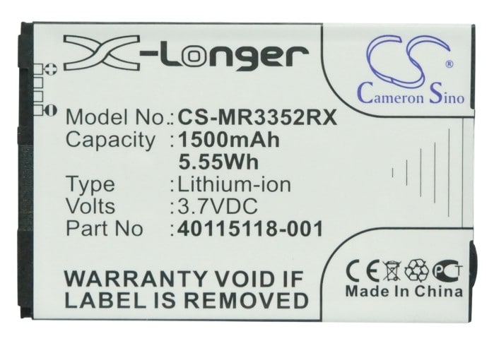 Batteri for hotspot for Novatel Wireless MiFi 3352, MiFi 4510, MiFi 4510L og andre.