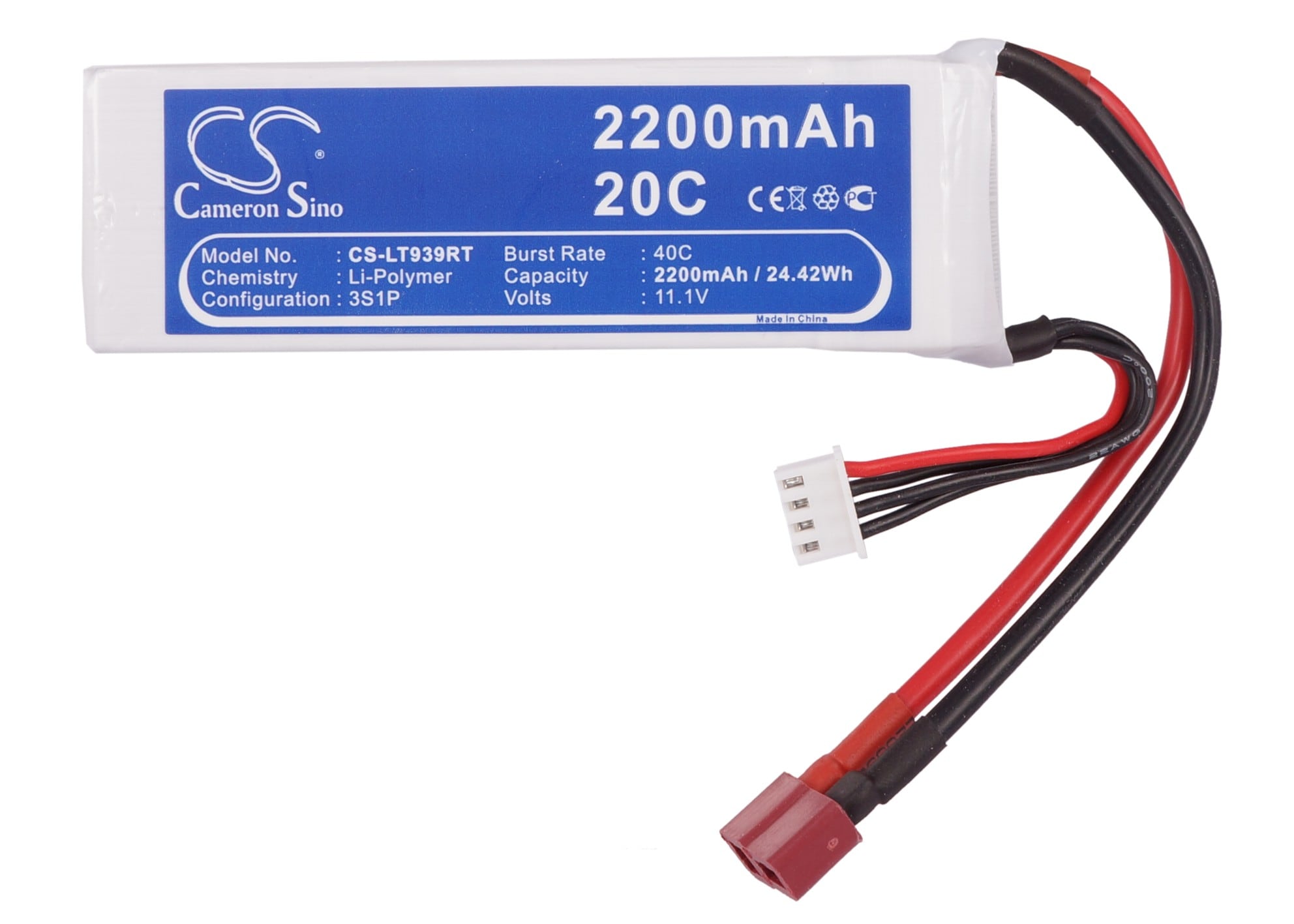 Batteri for helikopter/Fly for RC CS-LT939RT