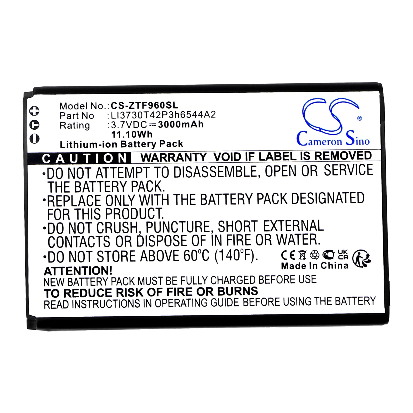 Batteri til Hotspot for T-Mobile Sonic 2.0 LTE Mobile Hotspot, MF96