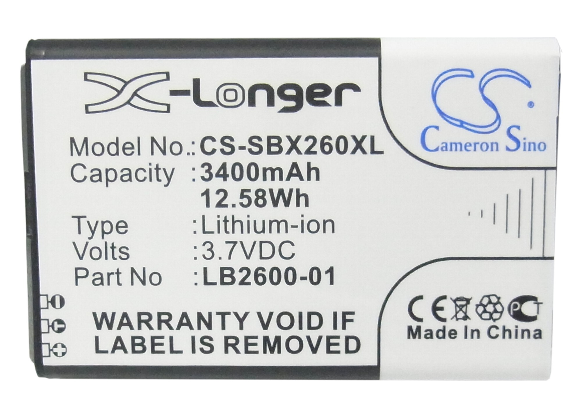 Batteri for Hotspot for 4G-systemer XSBox GO+