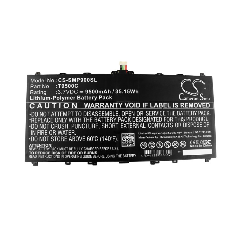 Batteri til nettbrett for Samsung SM-P901, Galaxy Note 12.2, Galaxy Note 12.2 3G og andre.
