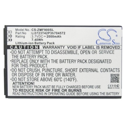 Batteri for Hotspot for ZTE MF90, MF91, MF91D og andre.