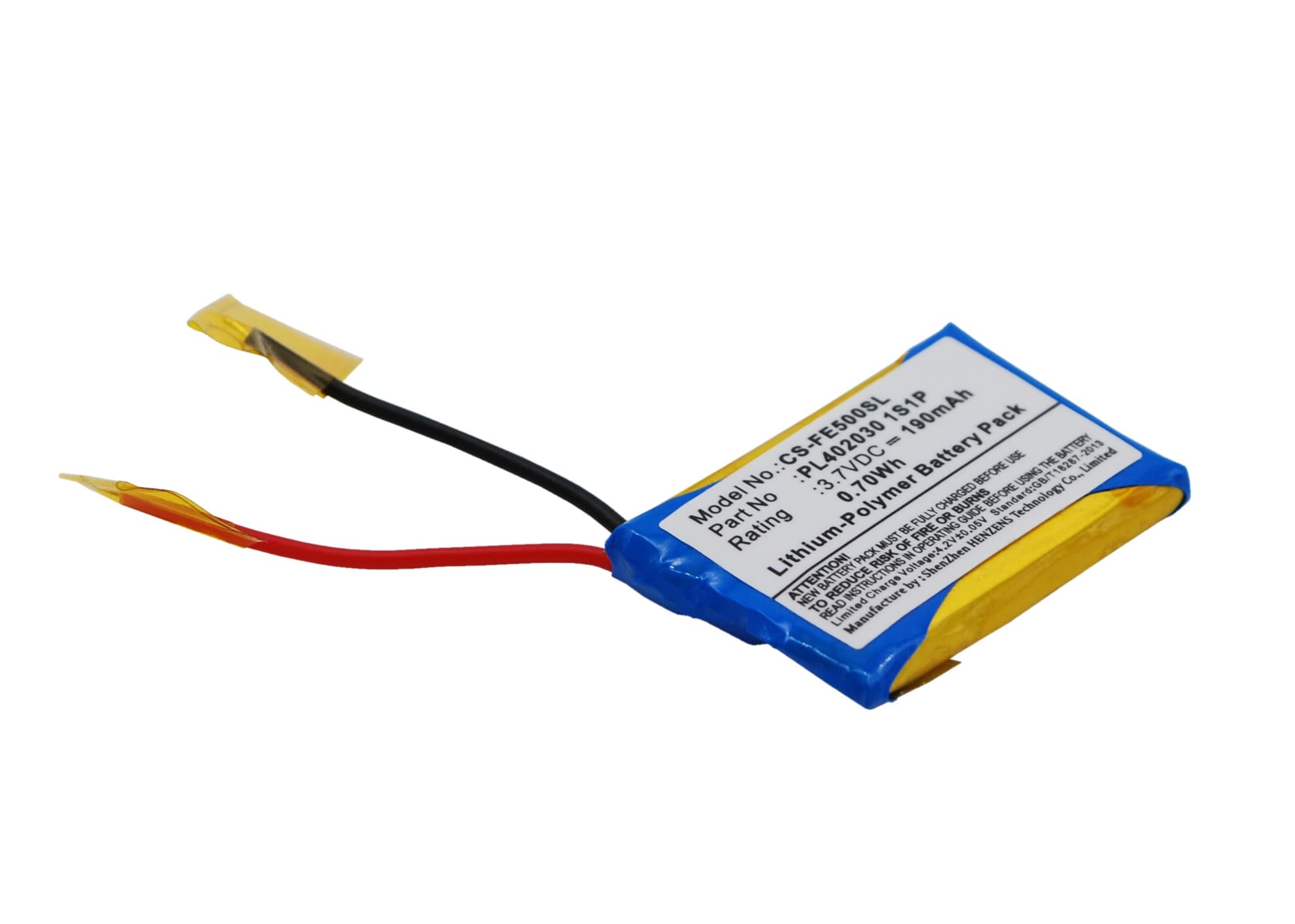 Batteri til forsterker for Fiio E5, E3, E6