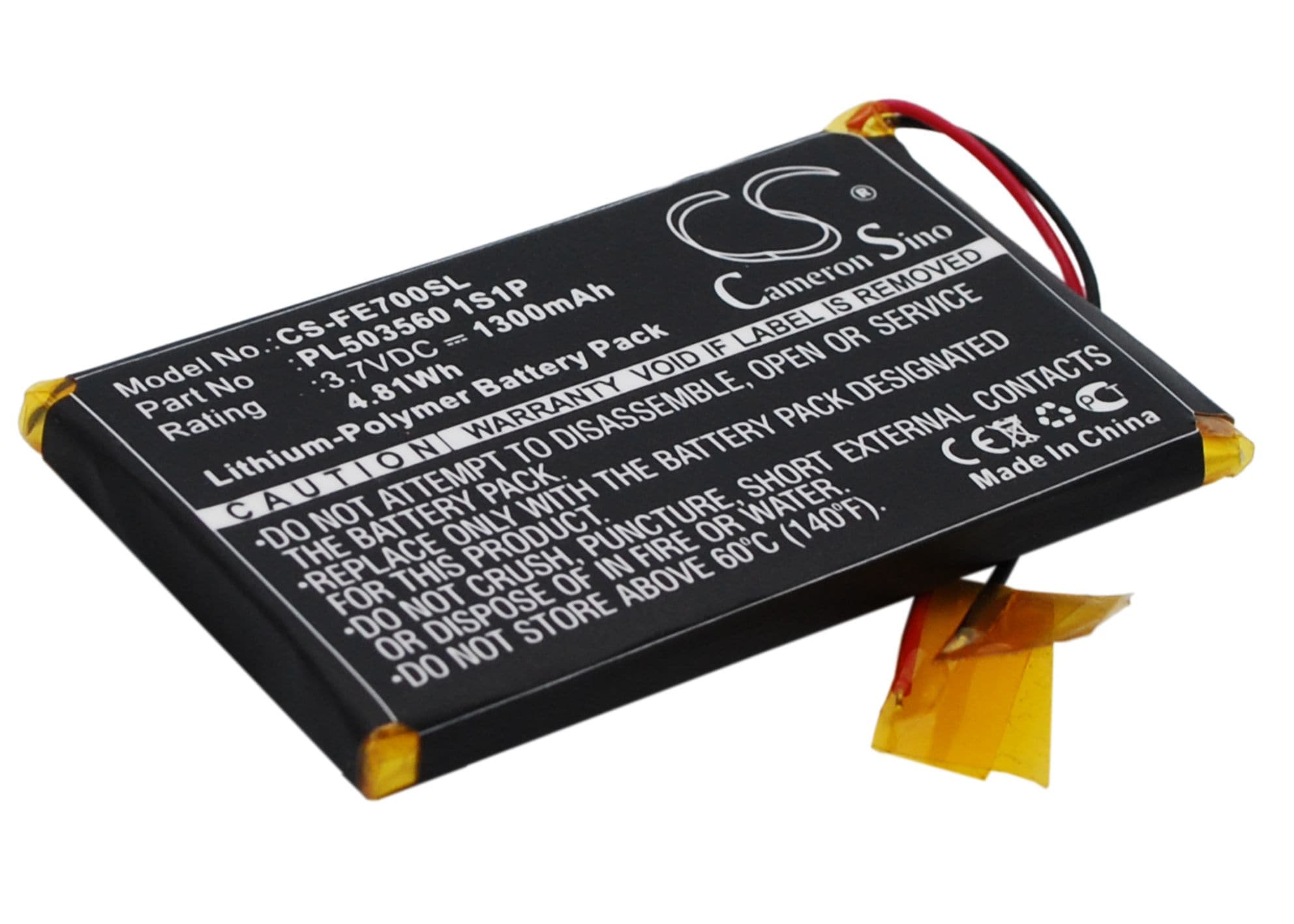 Batteri til forsterker for Fiio EO7K