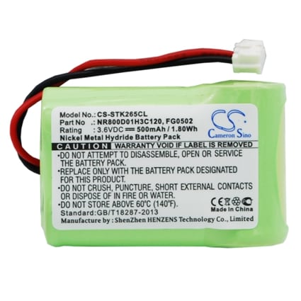 Batteri til trådløs telefon for France Telecom Amarys 265, Amarys 265SF, Amarys 275 og andre.
