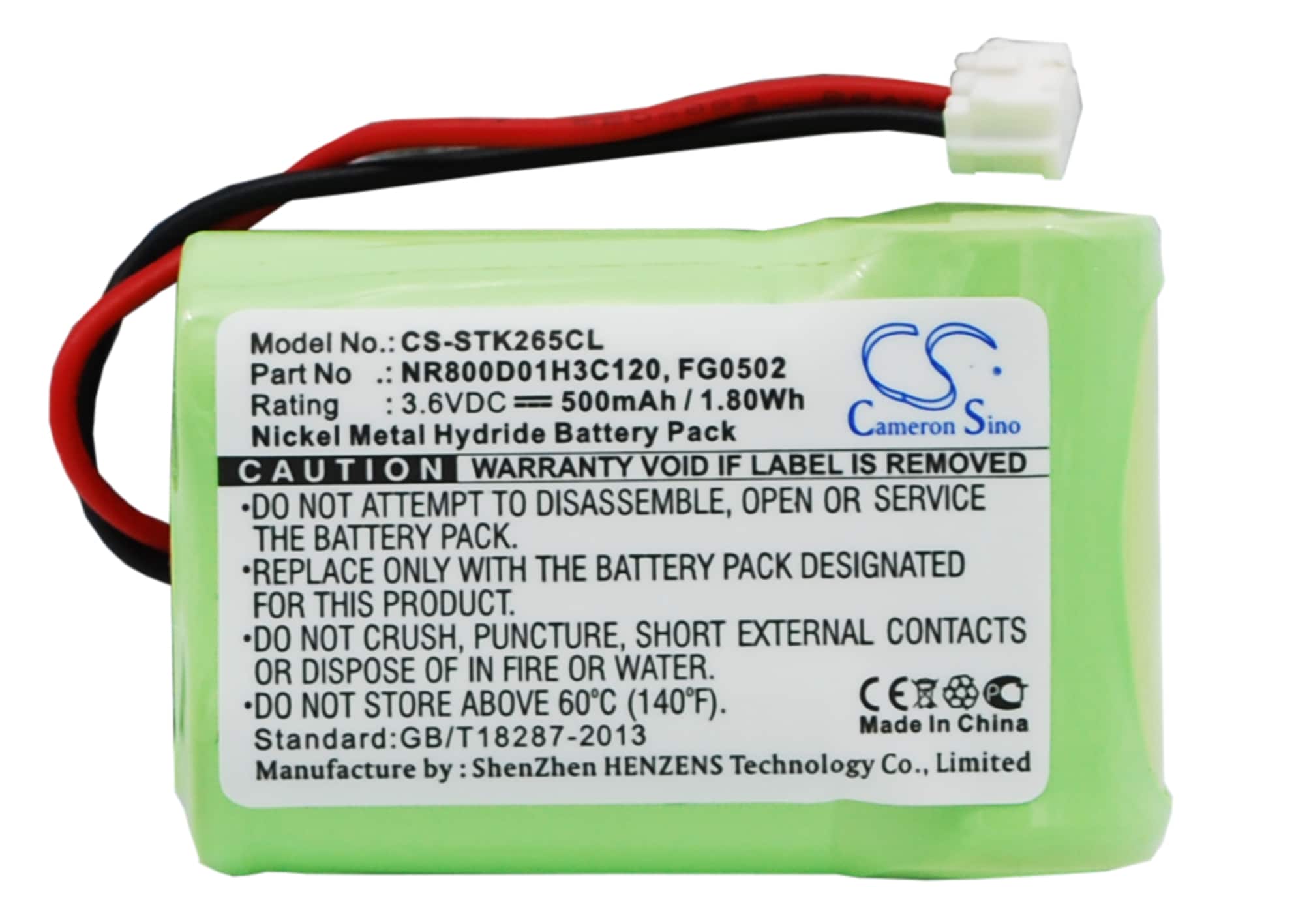 Batteri til trådløs telefon for France Telecom Amarys 265, Amarys 265SF, Amarys 275 og andre.