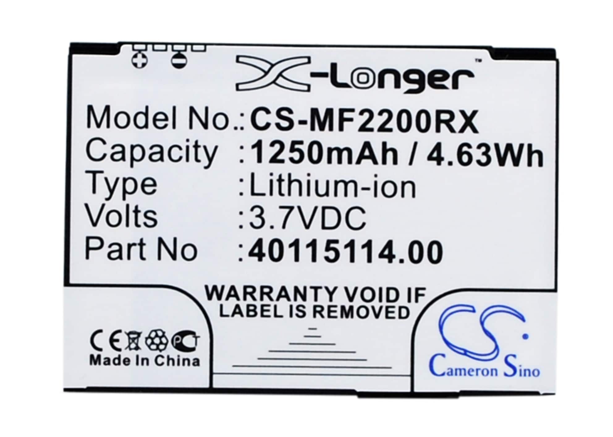 Batteri for hotspot for Novatel Wireless MiFi2200