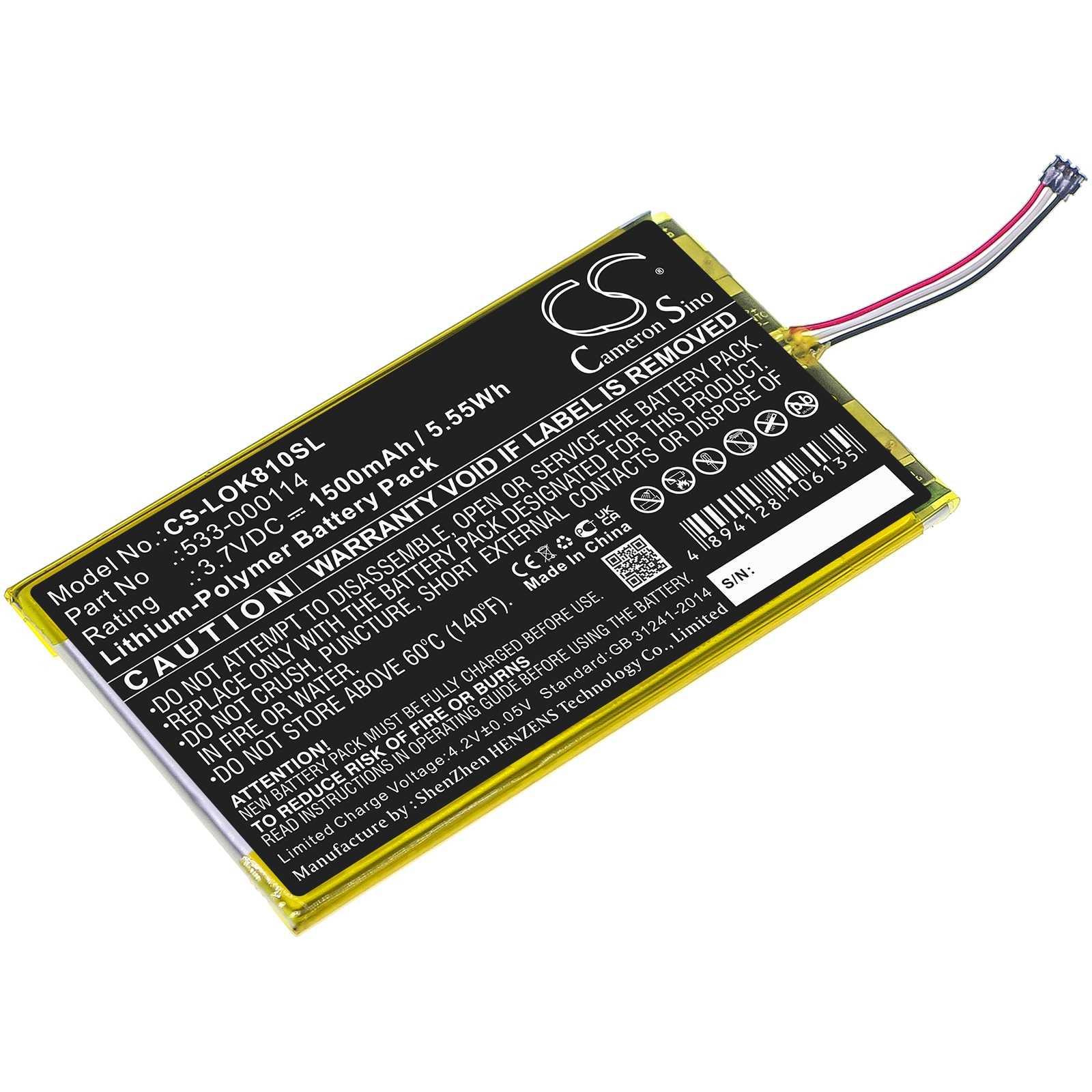 Batteri for tastatur, mus for Logitech IIIuminated Keyboard K810, K810