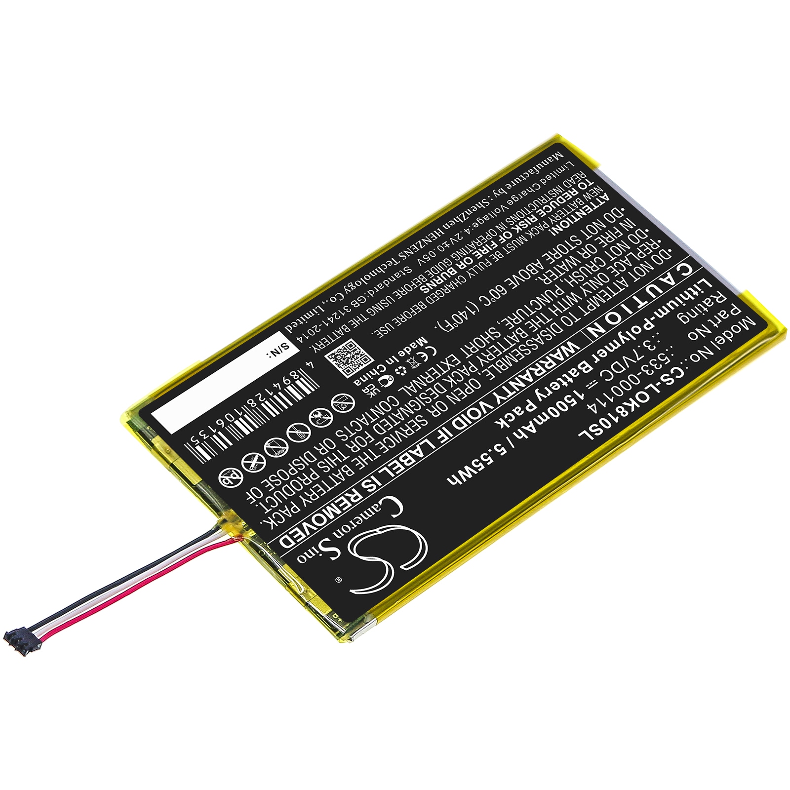 Batteri for tastatur, mus for Logitech IIIuminated Keyboard K810, K810