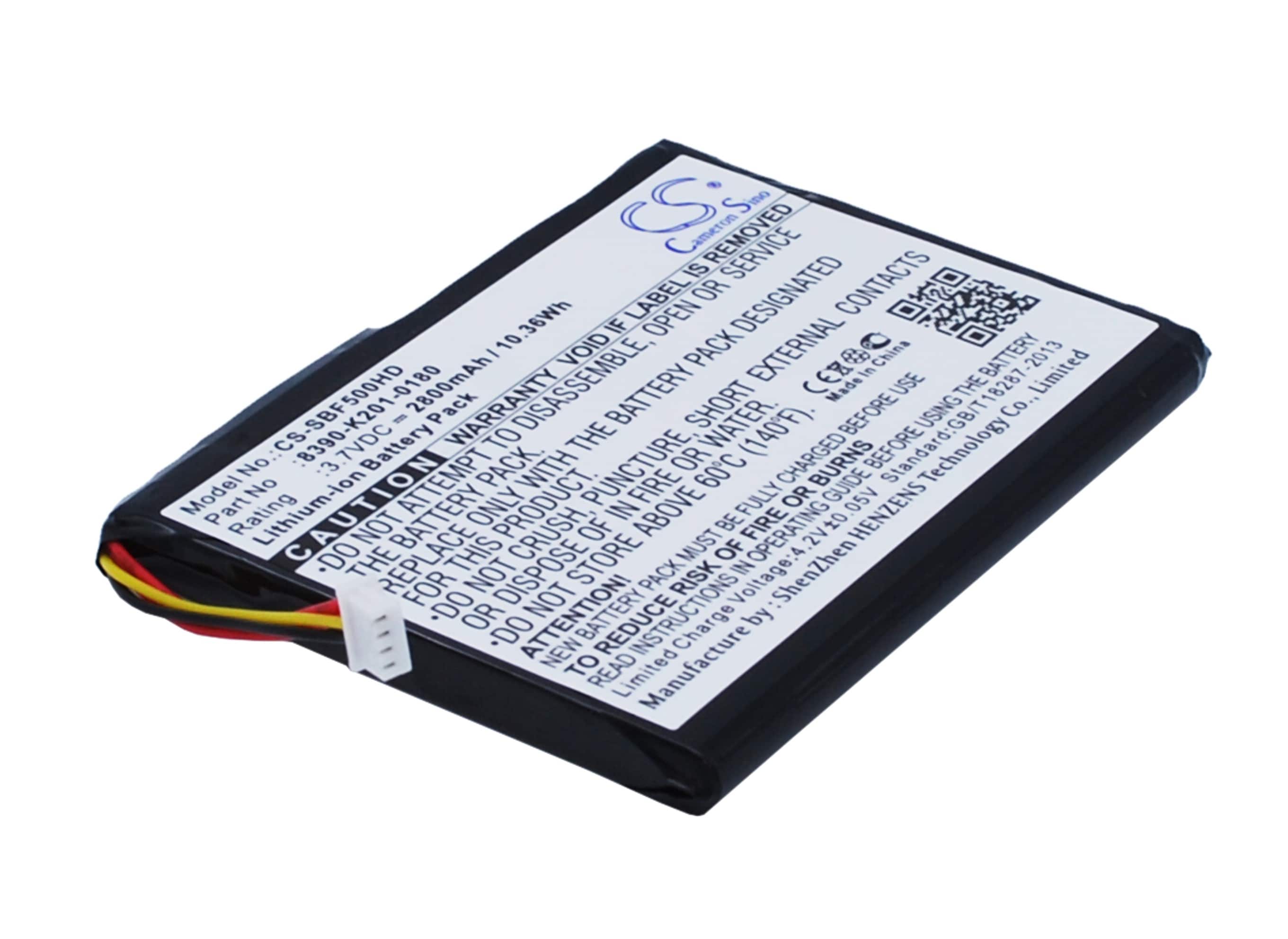 Batteri for lagring for Seagate GoFlex Satellite Mobile Wireless Storage STBF500101 og andre.