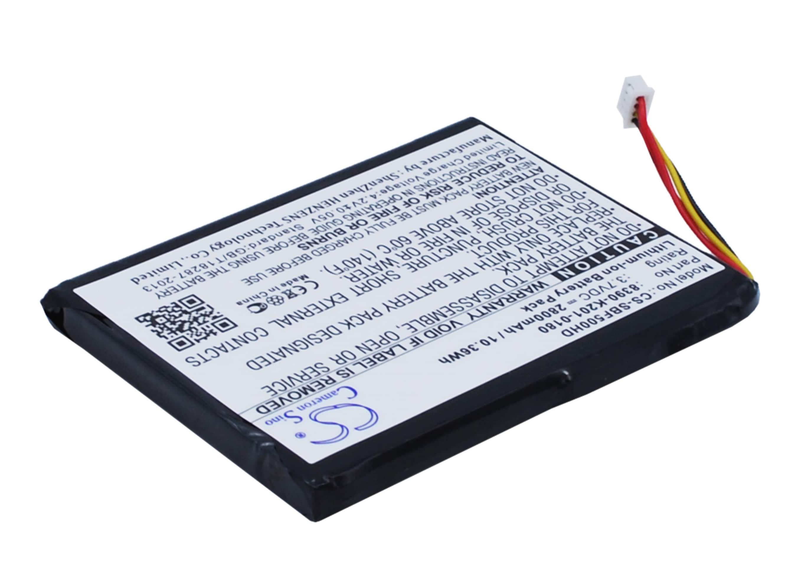 Batteri for lagring for Seagate GoFlex Satellite Mobile Wireless Storage STBF500101 og andre.