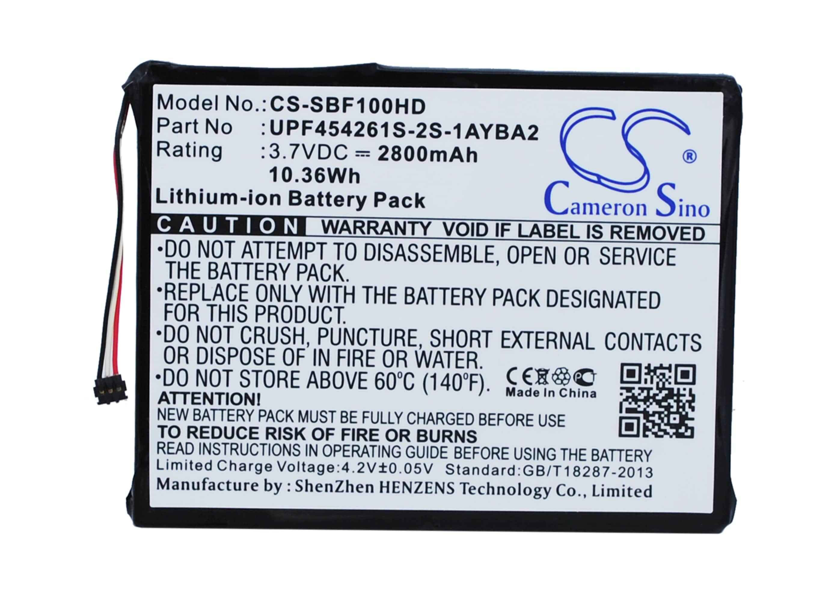 Batteri for lagring for Seagate Wireless Plus Teardown, STCK1000100, STCV2000100 og andre.