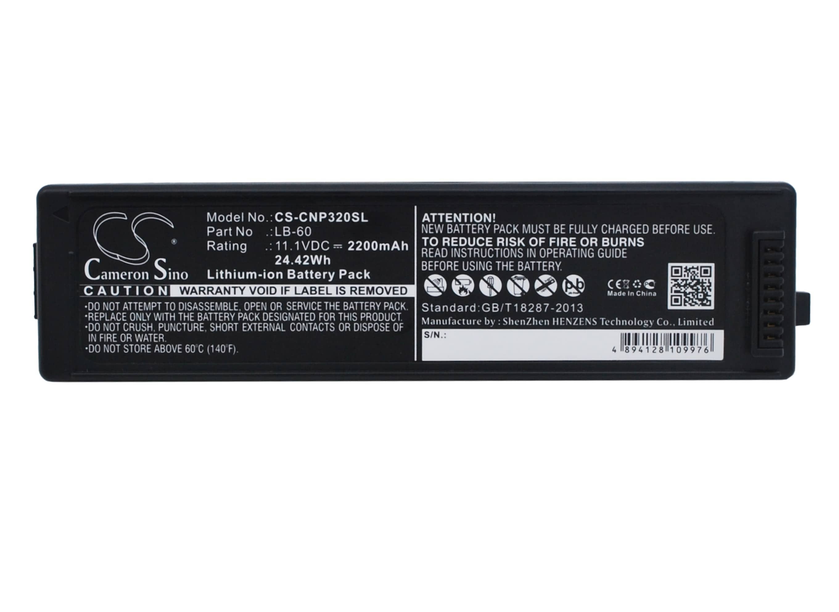 Batteri til skriver for Canon LK-62, PIXMA iP100, PIXMA iP100 min og andre.